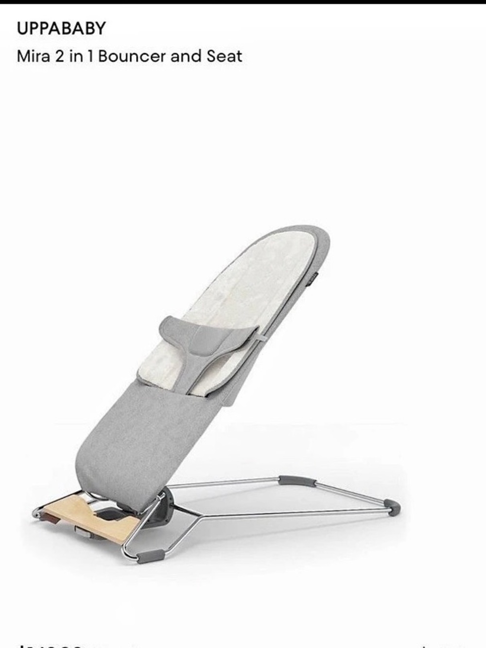 UPPAbaby Mira 2 in 1 Bouncer and Seat Gray